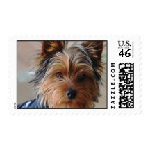 Yorkie Terrier  Postage Stamp