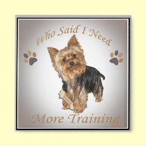Yorkie Who Said I Need More Training magnets