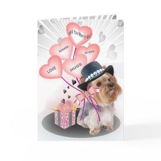 Yorkie will you marry me card