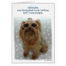 postcard - Yorkie and people with attitudes