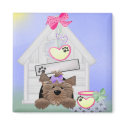 Yorkiegirl-doghouse magnets