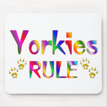 Yorkies Rule Mouse Pads