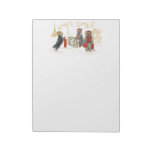 Yorkies Travelling Paris Scratch Pad