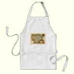 Yorkshire County Map, England aprons