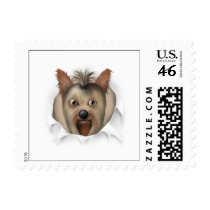 Yorkshire Terrier Busting Out - Customized postage by cartoondogs Yorkshire Terrier Busting Out - Customized postage