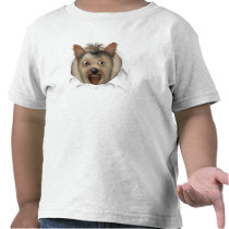 Yorkshire Terrier Busting Out t-shirts