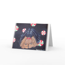 Yorkshire Terrier Christmas Card by TRBrown Yorkshire Terrier Christmas Card