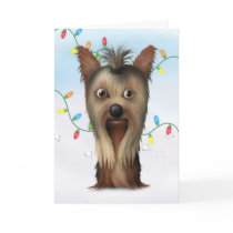 Yorkshire Terrier Christmas cards