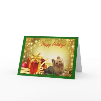 Yorkshire Terrier Christmas Card Gifts card