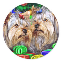 Yorkshire Terrier Christmas Gifts stickers