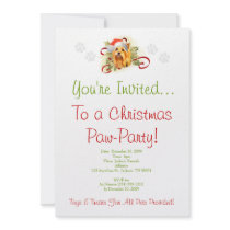 Yorkshire Terrier Christmas Invitation