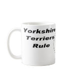 Yorkshire Terrier Coffee Mug Head Silhouette
