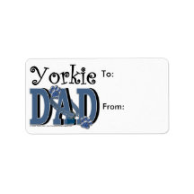 Yorkshire Terrier DAD Labels