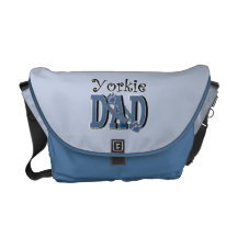 Yorkshire Terrier DAD Messenger Bags