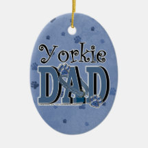 Yorkshire Terrier DAD Ornaments