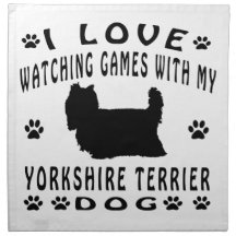 Yorkshire Terrier Dog design Napkins