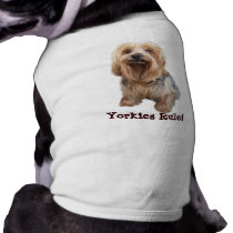 Yorkshire Terrier Dog T-Shirt pet clothing by normagolden Yorkshire Terrier Dog T-Shirt pet clothing