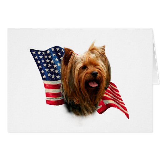Yorkshire Terrier Flag Cards