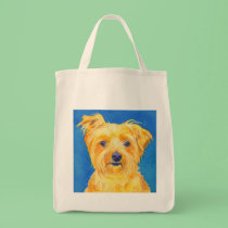 Yorkshire Terrier Grocery Tote - "Sammy" bags