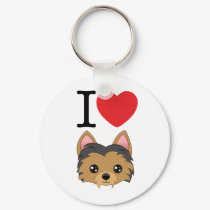 Yorkshire Terrier Keychain by JustDogs Yorkshire Terrier Keychain