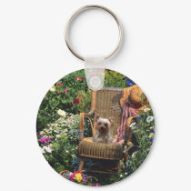 Yorkshire Terrier Keychain Garden by normagolden Yorkshire Terrier Keychain Garden