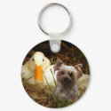 Yorkshire Terrier Keychain With Duck by normagolden Yorkshire Terrier Keychain With Duck