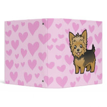 Yorkshire Terrier Love (short hair no bow) Binders