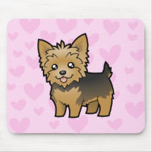 Yorkshire Terrier Love (short hair no bow) Mousepad