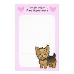Yorkshire Terrier Love (short hair no bow) Custom Stationery