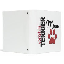 Yorkshire Terrier Mom 2 Vinyl Binders