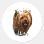 Yorkshire Terrier Mom 2 Round Stickers