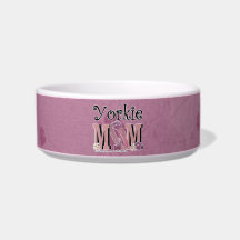 Yorkshire Terrier MOM Cat Bowls