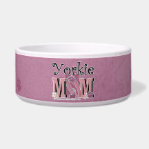 Yorkshire Terrier MOM Dog Water Bowls
