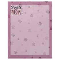 Yorkshire Terrier MOM Custom Letterhead