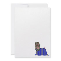 Yorkshire Terrier Patchwork Pet Invitation