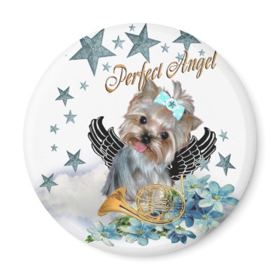 Yorkshire Terrier Perfect Angel Magnet by friskybiz