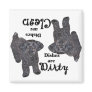 Yorkshire Terrier Poodle Lovers Dishwasher Magnet