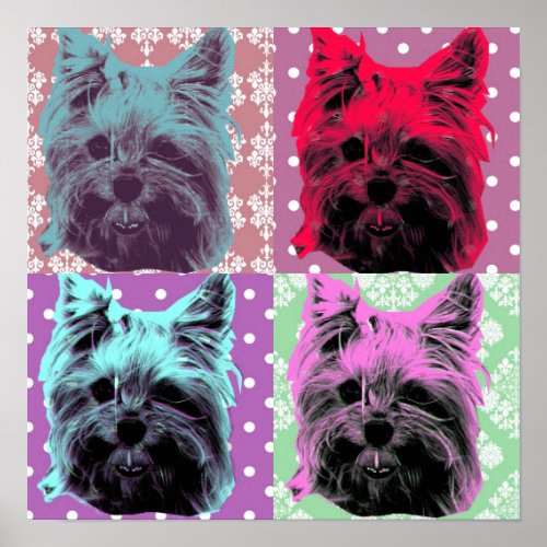 Yorkshire Terrier Pop Art Print print