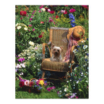 Yorkshire Terrier Poster Garden posters