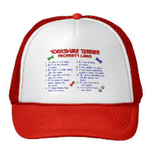 YORKSHIRE TERRIER Property Laws 2 Yorkie Trucker Hat