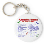 YORKSHIRE TERRIER Property Laws 2 Yorkie Keychain