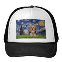 Yorkshire Terrier Puppy - Starry Night Trucker Hats