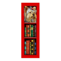 Yorkshire Terrier Red Bookmark business cards