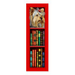 Yorkshire Terrier Red Bookmark Business Card Templates