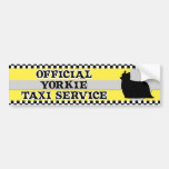 Yorkshire Terrier Taxi Service Bumper Sticker