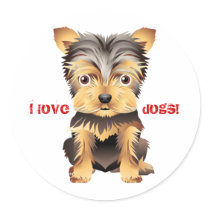 Yorkshire Terrier Toy Dog Gift Stickers