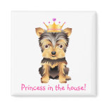 Yorkshire Terrier Toy Dog Princess Gift Magnet Yorkshire Terrier Toy Dog Princess Gift Magnet
