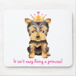 Yorkshire Terrier Toy Dog Princess Gift Mouse Pad Yorkshire Terrier Toy Dog Princess Gift Mouse Pad
