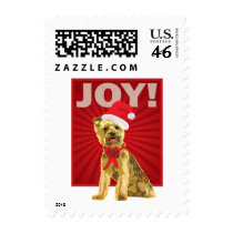 Yorkshire Terrier - Yorkie Santa Clause stamps