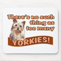 YORKSHIRE TERRIERS MOUSE MATS